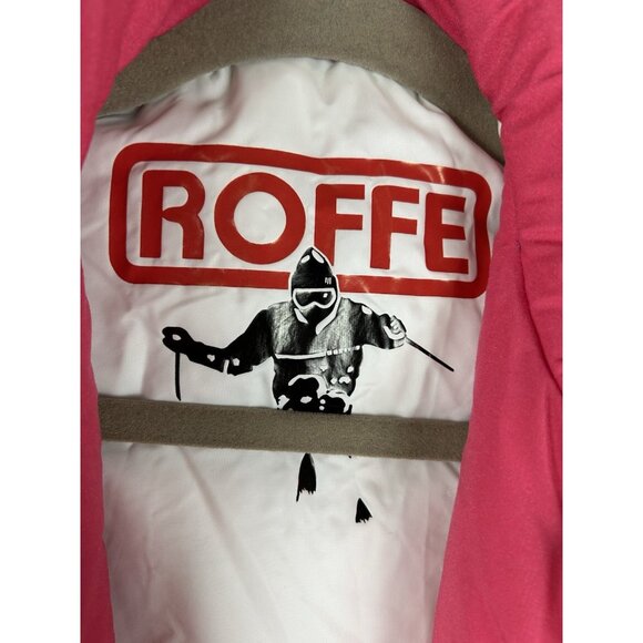 1980s - 90s Roffe Women’s Size 8 Ski Suit One Piece Snowsuit Full Zip Pink VTG - Picture 15 of 16